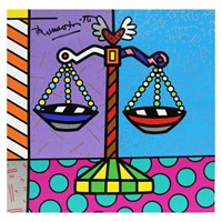 Britto, "Libra" Hand Signed Limited Edition Giclee