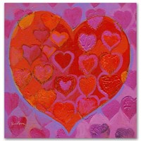 "Playful Heart VI" Limited Edition Giclee on Canva