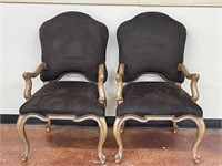Pair Palazzo Arm Chairs by Kreiss Luxury Furn.