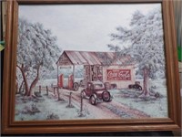 Coca-Cola Framed Print, 18" x 24"