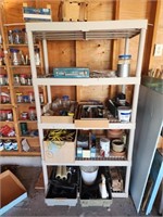 Contents - all on shelves, shelving unit not