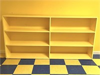 Wooden shelf; measures approx. 72 1/8 in W x 12
