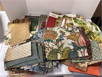assortment of fabric pieces