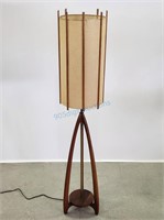 Modeline Walnut Sculptural Floor Lamp