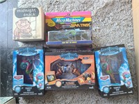 Lot of 5 Toys-Midnight snack joke, mirco machines