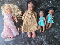 Lot of 5 Vintage Dolls
