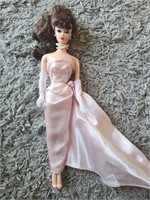 Vintage 1958 Mattel Barbie with pink dress