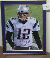 Tom Brady 8x10 framed photo signed