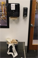 Paper Towel, Soap Dispenser w/Trash Can