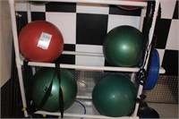 Lot of (4) Exercise Balls