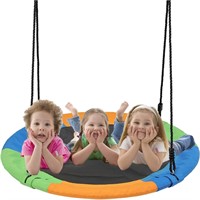 40 Inch Saucer Swing for Kids Outdoor, Tree Swing
