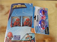 New Spiderman Arm Floaties & goggles