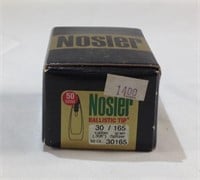 Nosier Ballistic Tip 30 Cal 165 gr bullets for