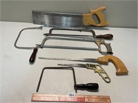 GREAT LOT OF VARIOUS SAWS INCL DOVETAIL