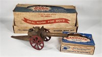 VINTAGE BIG BANG CANNON IN BOX W/ BANGSITE