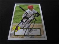 Shohei Ohtani signed baseball card COA