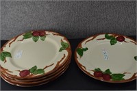 5 Franciscan Apple Plates