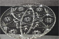 Anchor Hocking Star of David Crystal Platter