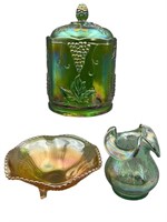 Early Carnival Glass Style Pieces, FENTON Vase