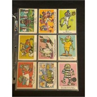 (18) 1965 Fleer Weird Oh's Cards