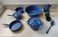 Enamel Ware, 9 PC's