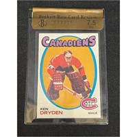 1971-72 Topps Ken Dryden Rookie Beckett Review 7.5