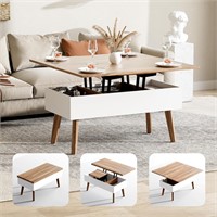 Bidiso 3 in 1 Lift Top Coffee Table  Walnut