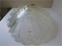 Vintage Glass Ceiling Light Fixture Crystal Shade
