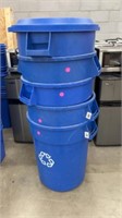 recycling bins