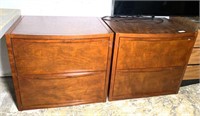 Pair of Two Drawer Lateral File Cabinets
