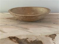 Antique Out of Round Wooden Bowl