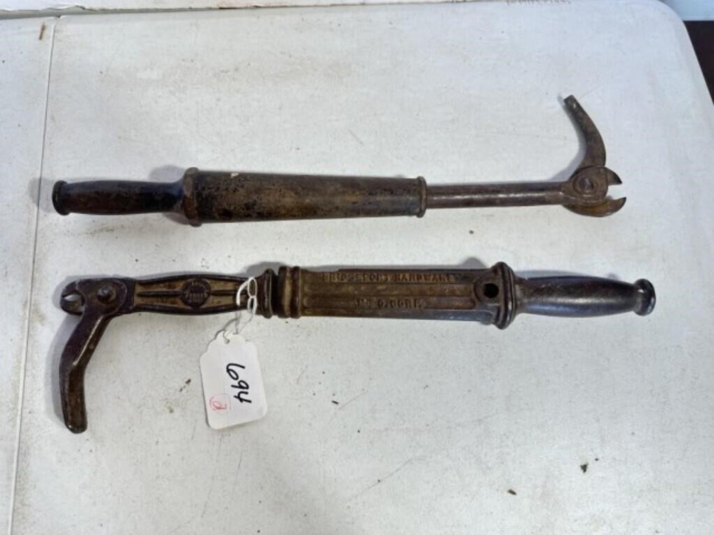 2) Antique Nail Pullers