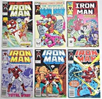(6) MARVEL IRON MAN COMICS 1980'S