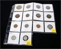 Lot, 19th and 20th century type coins 1823-1943,