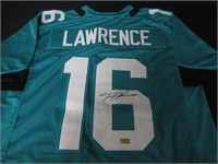 Trevor Lawrence signed football jersey COA