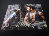 Schwarzenegger / Weathers signed 8x10 COA