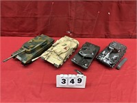 (4) RC Tanks (No Remotes)