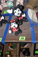 mickey and minnie mouse cast iron banks