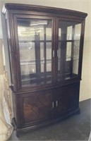 7 FT Contemporary Wooden China Cabinet