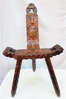 Wooden Birthing Chair with Removable Legs