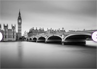 beautiful black and white london view canvas