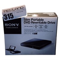 Sony Slim Portable DVD Rewritable Drive DRX-S77U