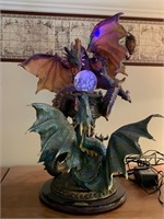 DICAPOLI COLLECTION 18" DRAGON FIGURE WITH LED