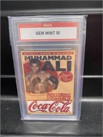 Muhmmad Ali Coca-Cola Card Graded 10