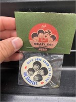 The Beatles Button MIP MIB With Love