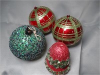 4 Nice Quality Large Ornaments