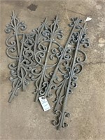 Ornate metal pieces for fence or balcony see