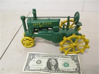 Cast Iron John Deere Toy Model Tractor