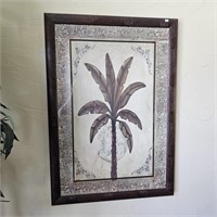 Large Palm Framed Art by Heather Duncan