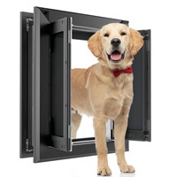 PATAPLUS Large Dog Door for Door,Aluminum Frame,St